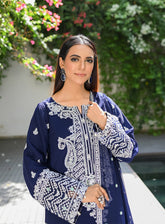 Raad Luxury Embroidered Chiffon 3 Piece Stitched Suit RD24LEF RA09-1012